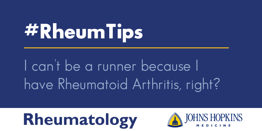 I Can't Be a Runner Because I Have Rheumatoid Arthritis, Right?