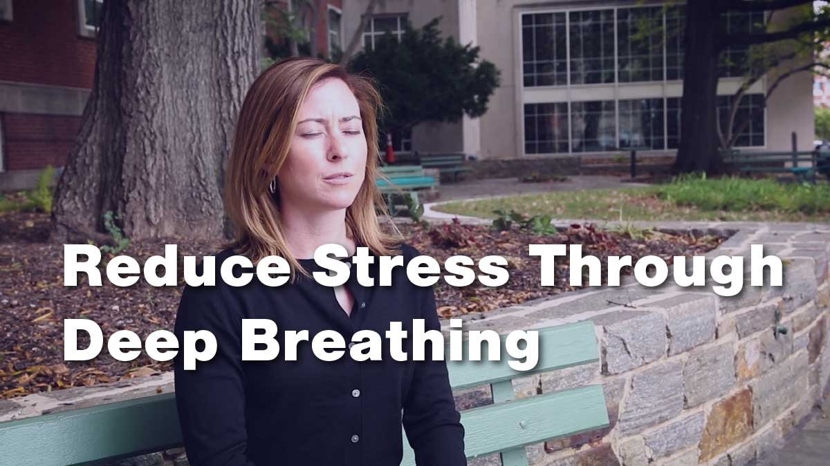 Woman Practicing Deep Breathing