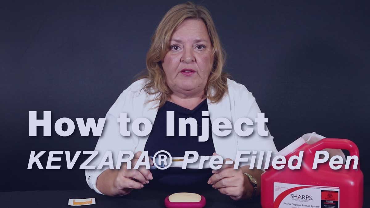 How to Inject with the Kevzara Autoinjector